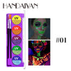 New Fluorescent UV Water-Soluble Body Painting Makeup Palette for Festivals and Stage Makeup | 11g