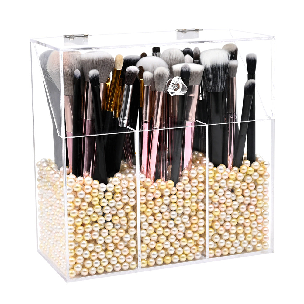 Pearl Collection Acrylic Makeup Brush Holder Supplier