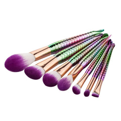 Mermaid Brushes 7 Pieces - Dolovemk Beauty