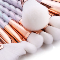 Unicorn Horn Makeup Brushes (10 Pieces) - Dolovemk Beauty