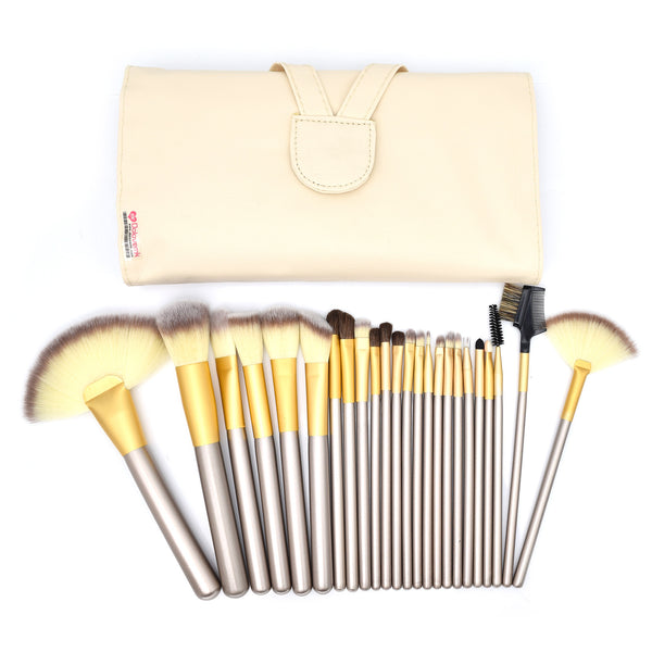 24 Brushes Set + PU Bag - Dolovemk Beauty