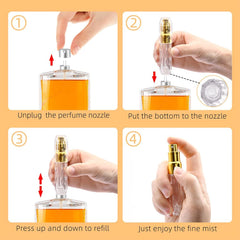 3PCS 5ML Clear Atomizer Perfume Bottle