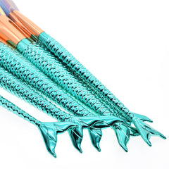 6Pcs Mermaid Brushes - Dolovemk Beauty