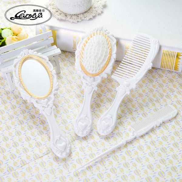 Cosmetic Hair Combs Brush + Mirror | Set of 5 – Dolovemk Beauty